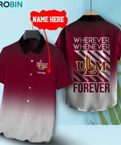 Wherever Whenever Louisiana-Monroe Warhawks Forever Hawaiian Shirt Wherever Whenever Louisiana-Monroe Warhawks Forever Hawaiian Shirt