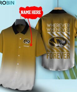 Wherever Whenever Missouri Tigers Forever Hawaiian Shirt