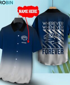 Wherever Whenever Nevada Wolf Pack Forever Hawaiian Shirt