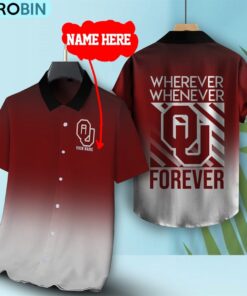 Wherever Whenever Oklahoma Sooners Forever Hawaiian Shirt