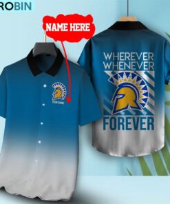 Wherever Whenever San Jose State Spartans Forever Hawaiian Shirt