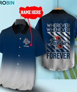 Wherever Whenever Tulsa Golden Hurricane Forever Hawaiian Shirt