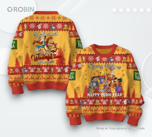 Winnie the Pooh Beary Christmas Holiday Sweater
