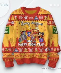 Winnie the Pooh Beary Christmas Holiday Sweater