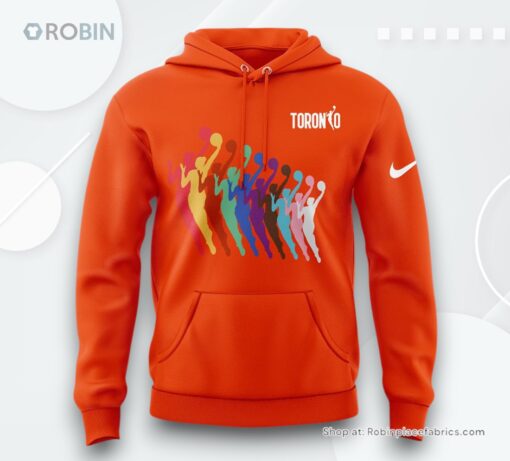 WNBA Toronto New 2025 Orange Hoodie
