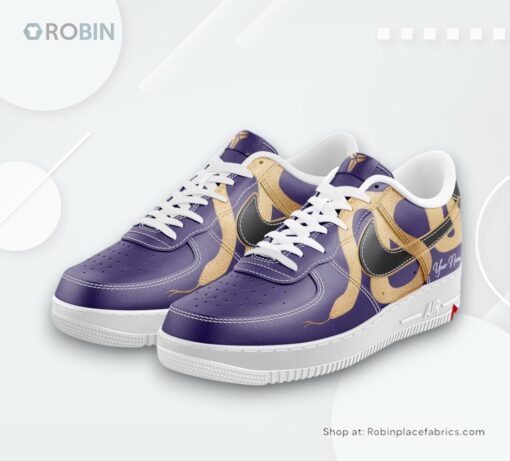 Year of the Mamba New Kobe Nike Air Force 1 Sneaker Shoes Purple