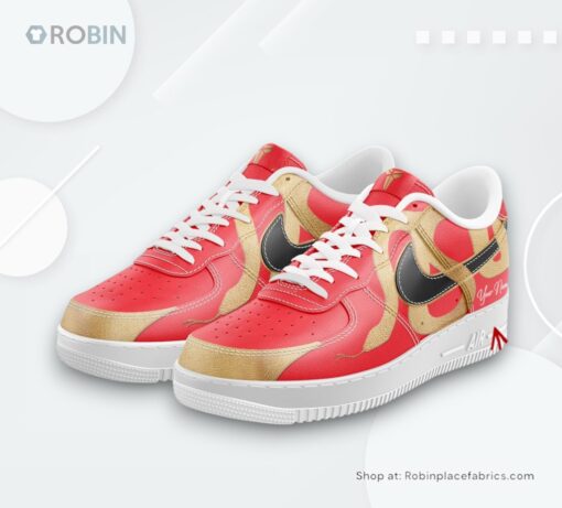 Year of the Mamba New Kobe Nike Air Force 1 Sneaker Shoes Red