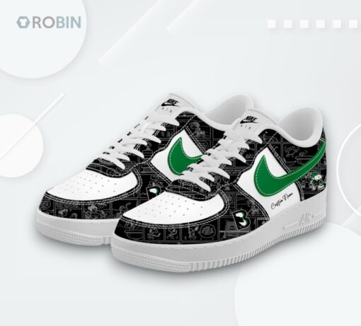 75th Anniversary Binghamton Black Bears Air Force 1 Peanuts Shoes