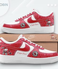 75th Anniversary Huntsville Havoc Air Force 1 Shoes with Peanuts Design