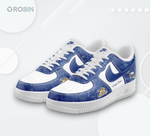 75th Anniversary Roanoke Dawgs Peanuts Air Force 1 Shoes   Unique Design