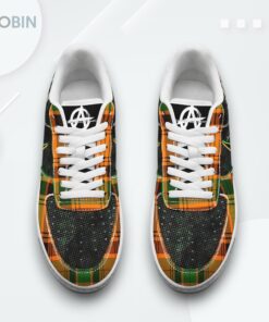 90s Vibe Avril Lavigne Air Force 1 Shoes   White Lace Design