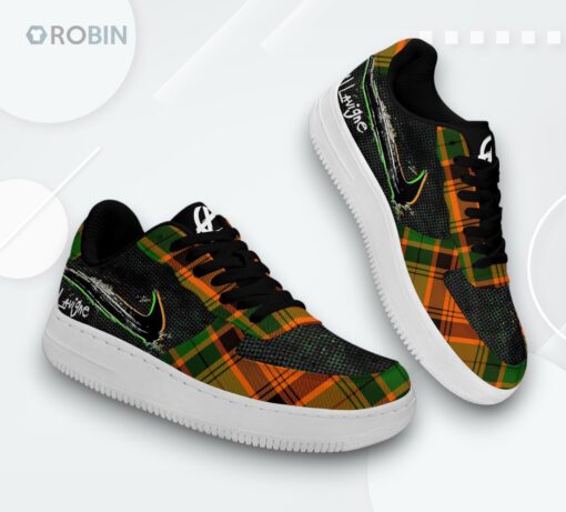 90s Vibe Black Lace Air Force 1 Shoes – Avril Lavigne Inspired Design