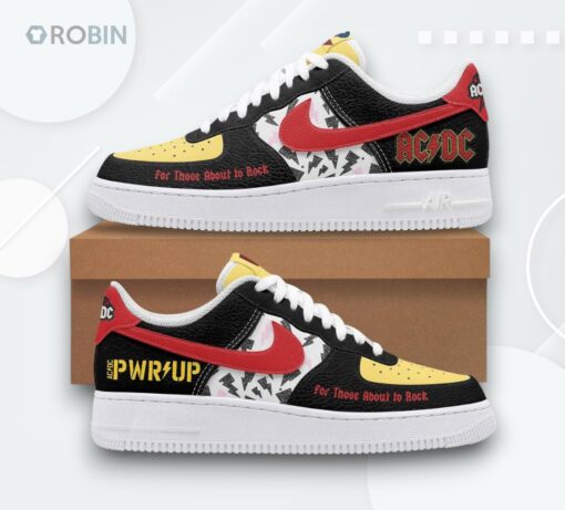 ACDC ‘For Those About To Rock’ Air Force 1 Shoes   Custom Design