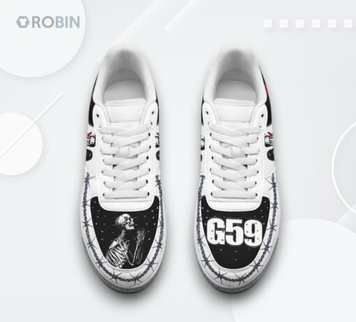Air Force 1 Shoes   G59 Praying Bones Design Unique Hunter Fan Style