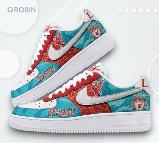 Air Force 1 Shoes with Liverpool You’ll Never Walk Alone Design