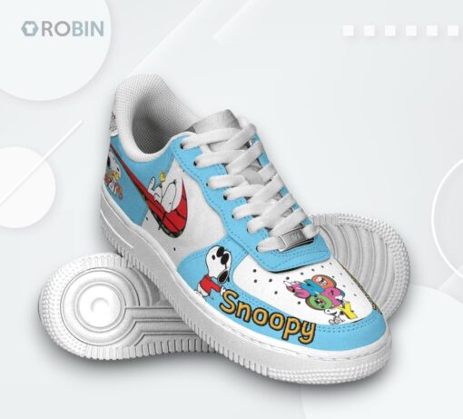 Air Force 1 Shoes with Snoopy Peanuts True Love Design