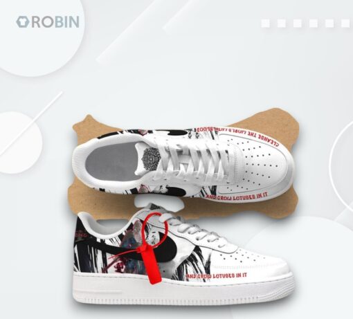 Air Force 1 Shoes   Wukong Myth Black Blood Design Sneakers