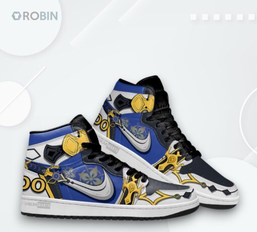 Albedo Chalk Art Sneakers – Genshin Impact Fan Design
