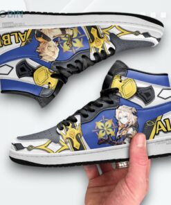 Albedo Genshin Impact Sneakers – Geo Print Athletic Shoes Albedo Genshin Impact Sneakers – Geo Print Athletic Shoes