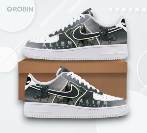 Alien Covenant Air Force 1 Sneakers   Unique Sci Fi Design Shoes