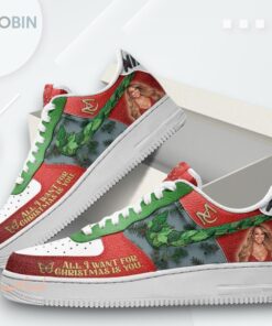 All I Want Is You Mariah Carey Christmas Carol Air Force 1 Shoes   Holiday Design
