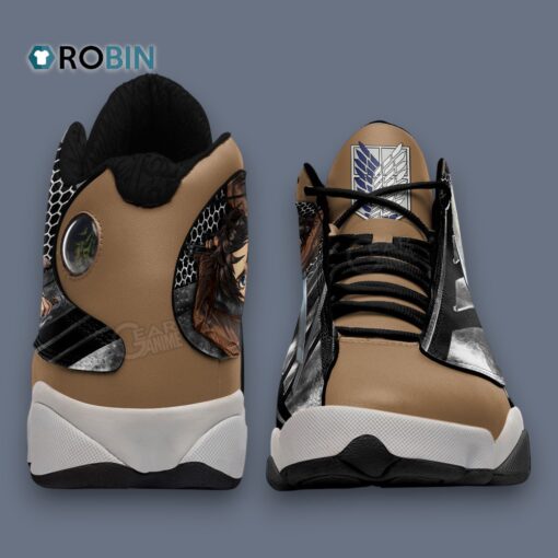 Anime Inspired Eren Yeager & Levi Ackerman Air Jordan 13 Sneakers