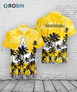 App State Mountaineers Palm Tree Hawaiian Shirt App State Mountaineers Palm Tree Hawaiian Shirt