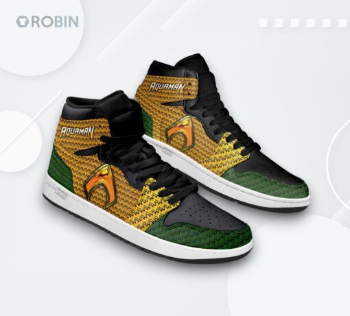 Aquaman Jordan 1 High – Superhero Custom Sneakers