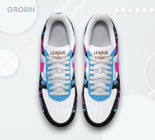 Arcane Jinx Air Force 1 Shoes   League of Legends Printed Design