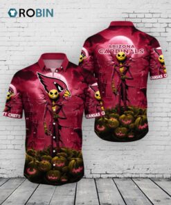 Arizona Cardinals Halloween Hawaiian Shirt Arizona Cardinals Halloween Hawaiian Shirt
