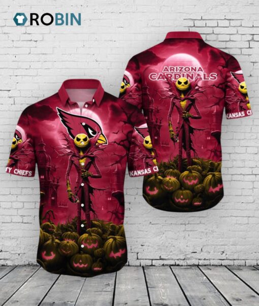 Arizona Cardinals Halloween Hawaiian Shirt