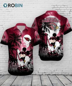 Arizona Cardinals Mickey Mouse Hawaiian Shirt –  NFL Disney Summer Arizona Cardinals Mickey Mouse Hawaiian Shirt –  NFL Disney Summer