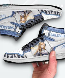 Arknights Saileach Jordan 1 High – Custom Gamer Sneakers Arknights Saileach Jordan 1 High – Custom Gamer Sneakers
