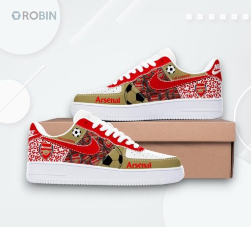 Arsenal Air Force 1 Shoes   The Gunners Design