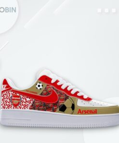 Arsenal Air Force 1 Shoes   The Gunners Design