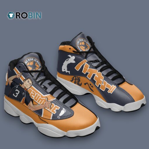 Asahi Azumane Jordan 13 Sneakers – Unique Printed Design and Style