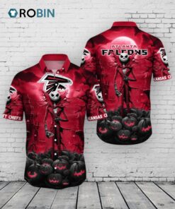 Atlanta Falcons Halloween Hawaiian Shirt –  Jack Print Atlanta Falcons Halloween Hawaiian Shirt –  Jack Print