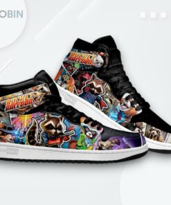 Avengers Rocket Jordan 1 High – Custom Sneakers Avengers Rocket Jordan 1 High – Custom Sneakers