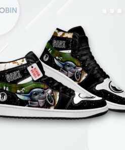 Baby Yoda Star Wars Jordan 1 High – Custom Sneakers