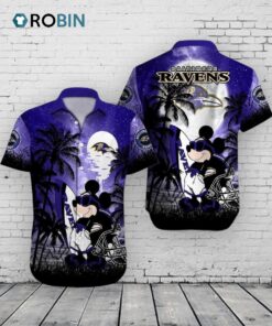 Baltimore Ravens Mickey Mouse Hawaiian Shirt –  Disney NFL Summer