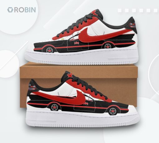 Batman Batmobile Air Force 1 Shoes   Iconic Printed Design Sneakers