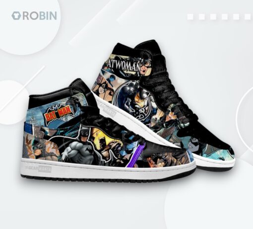 Batman Catwoman Jordan 1 High – Custom Sneakers