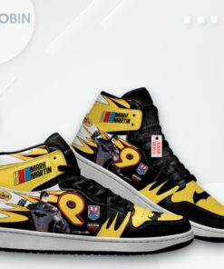 Batman Jordan 1 High Sneakers – Mark Martin #9 Custom Batman Jordan 1 High Sneakers – Mark Martin #9 Custom