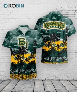 Baylor Bears Hawaiian Shirt –  Palms Tree Print