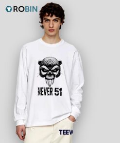 Beaver Skull Never 51 Shirt