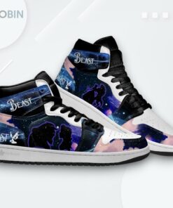 Belle & Beast Silhouette Jordan 1 High – Custom Fan Sneakers Belle & Beast Silhouette Jordan 1 High – Custom Fan Sneakers