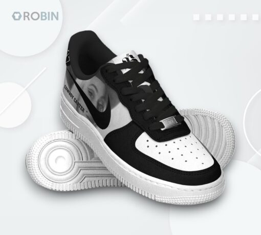 Beyoncé Black & White Cowboy Graphic Air Force 1 Sneakers