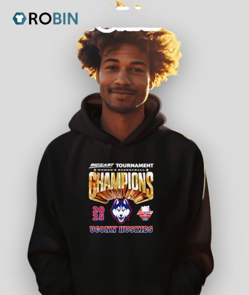 Big East Tournament Women’s Basketball Champions 2025 Uconn Huskies Shirt