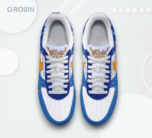 Billie Eilish Air Force 1 Shoes with Hit Me Hard Design Unique Printed Sneakers