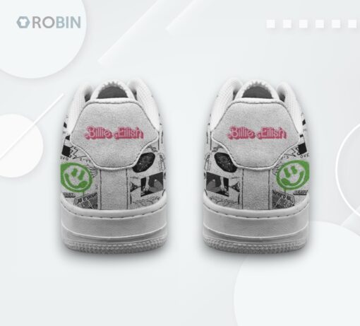 Billie Eilish Ocean Eyes Design Air Force 1 Sneakers for Fans